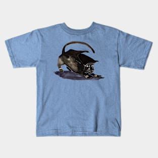 Stretch - Cat Dragon Ink Art Kids T-Shirt